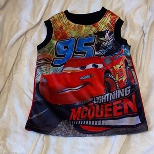 Disney Cars Lightning McQueen Tank Top - Red, Blue, Black